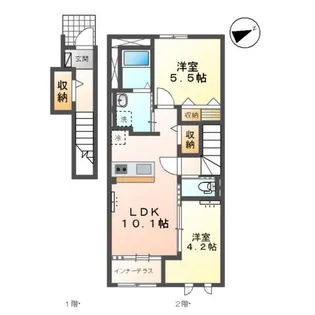 ヴェルニース【2階】の間取り
