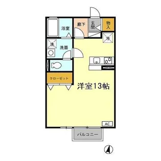 リビングタウン乙田 C【2階】の間取り