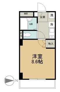 グレイス・コート樹木【3階】の間取り
