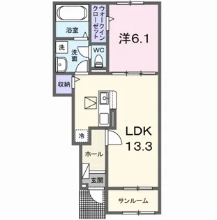 クラールⅡ【1階】の間取り
