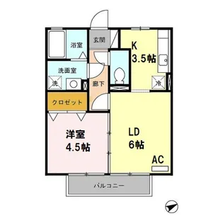 柿畑ハイム【2階】の間取り