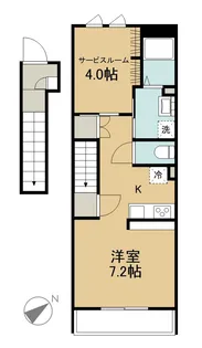 アムール【203号室】の間取り
