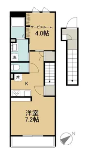 アムール【202号室】の間取り