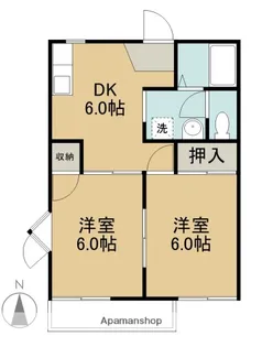 イーストヒルズ【A-201号室】の間取り