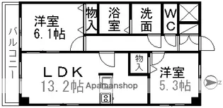 プリミエール井戸田【3階】の間取り