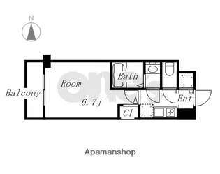 オーキッドレジデンス鶴舞(旧S-RESIDENCE鶴舞)【14階】の間取り