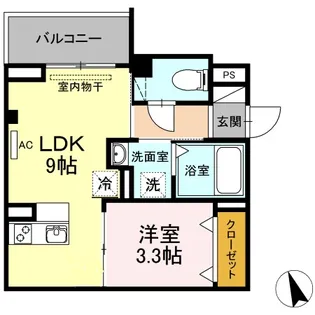 N-STAGE東別院【2階】の間取り