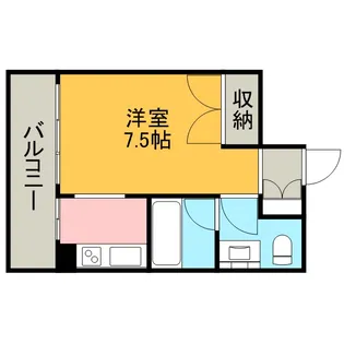 フロンティアタワー名駅南【6階】の間取り