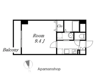 AXIS MEISEI【4 C号室】の間取り