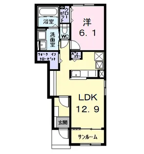 サンライズスクエア【1階】の間取り
