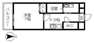 ルミエール長良【4階】の間取り