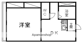 ヴィラ青嵐【206号室】の間取り