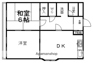 ヴィラ青嵐【207号室】の間取り