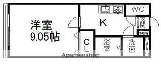 メゾン笹原Ⅲ【204号室】の間取り