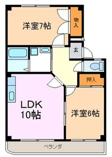 トレゾアQ【2階】の間取り