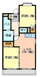 ラフォーレ若慎【2階】の間取り