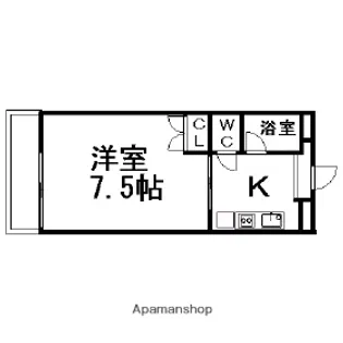 サンアップロイヤルガーデンPARTⅠ【503号室】の間取り