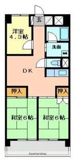 アビニヨンビル【6階】の間取り