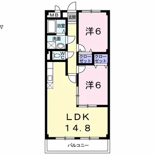アムールヒルズ【1階】の間取り