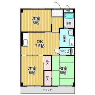 メゾン晃梅【3階】の間取り
