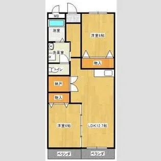 グランドハイツ日進【3階】の間取り