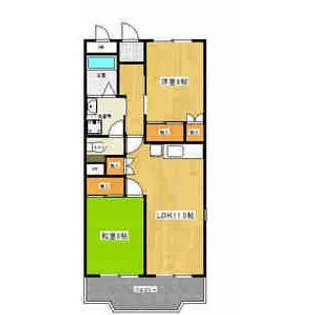 レジデンス香久山【2階】の間取り