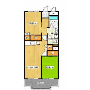 レジデンス香久山【1階】の間取り