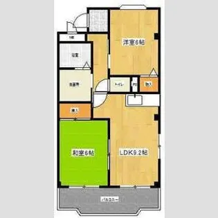 ヴィラオーク【1階】の間取り