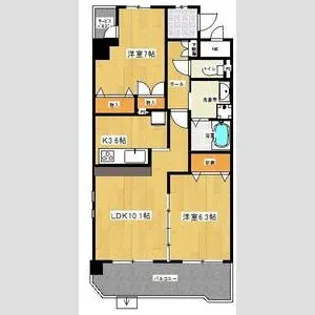 CELESTIE【1階】の間取り