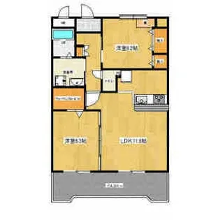 Elle Bonheur【3階】の間取り