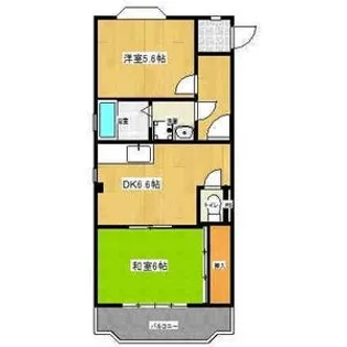 鈴の木ハイツC【303号室】の間取り