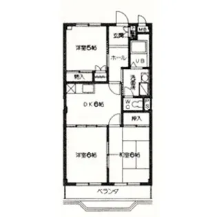 コーポ都【3階】の間取り