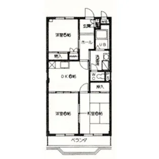 コーポ都【3階】の間取り