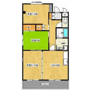 ボヌール岩崎台A棟【2階】の間取り