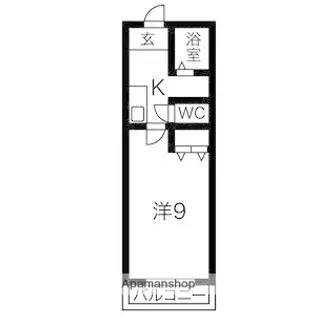 ゴルフランド【209号室】の間取り