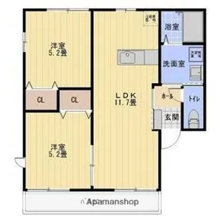 マジェスティーC【1階】の間取り