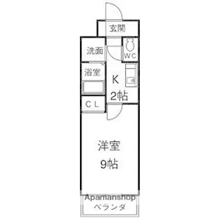 CREST GAREN M【5階】の間取り