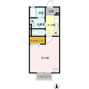 シャルルー日進【2階】の間取り