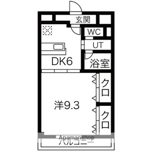 THE VENUSU OF WHITEⅡ【207号室】の間取り