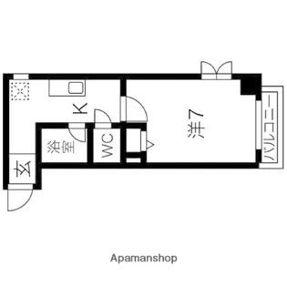 CASA SUN PROCEED【1階】の間取り