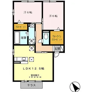 パルケ香久山【1階】の間取り