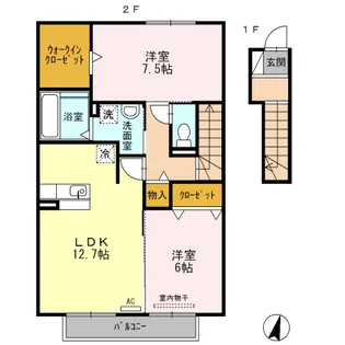 ゆうわ【2階】の間取り