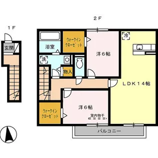 ビオトープ【2階】の間取り