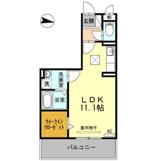 ヴェリエーロ【1階】の間取り