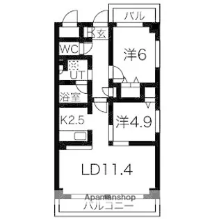 レコルト【1階】の間取り