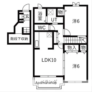 サフィニアガーデンA棟【2階】の間取り