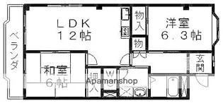 アルティスコート日進【2階】の間取り