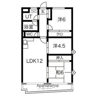 ロアール赤池【4階】の間取り