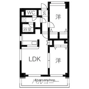 ステージア日進【7A号室】の間取り