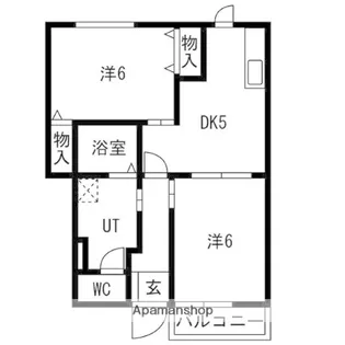 エバーグリーンハイツ【1階】の間取り